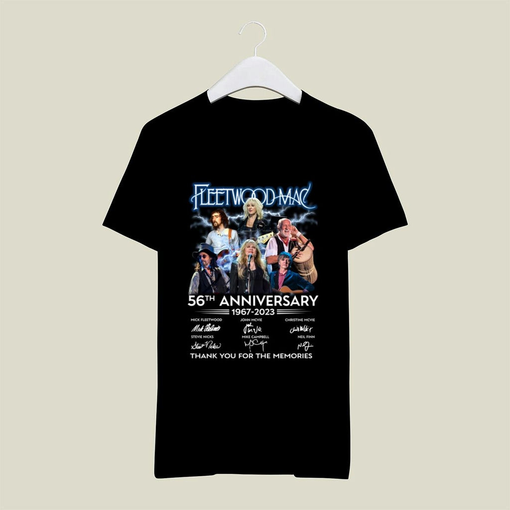 Fleetwood Mac 56th Years Anniversary 1967 2023 Signatures Thank You For The Memories T Shirt