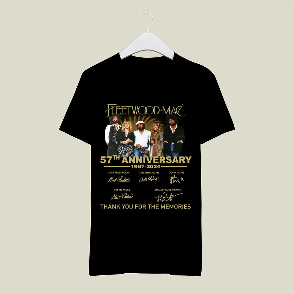 Fleetwood Mac 57th Anniversary Signatures T Shirt