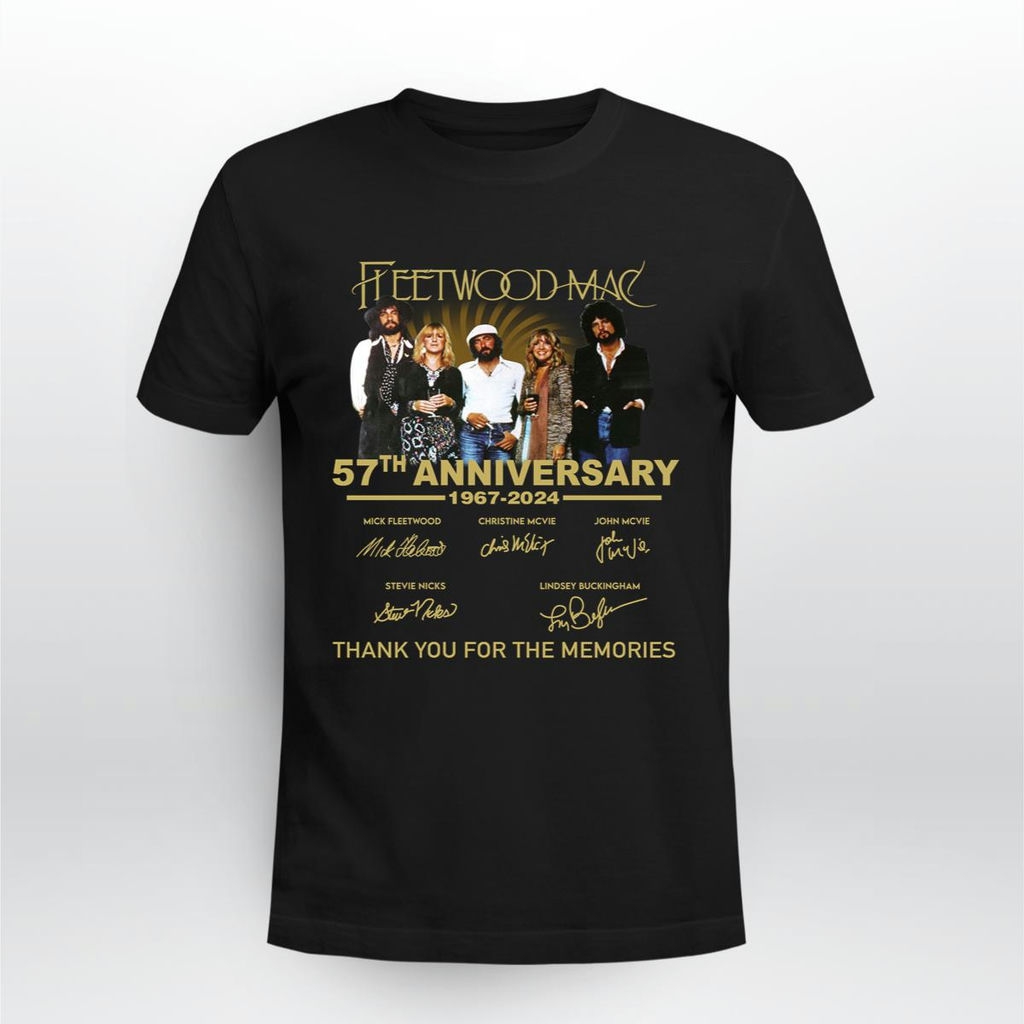 Fleetwood Mac 57th Anniversary Signatures T Shirt