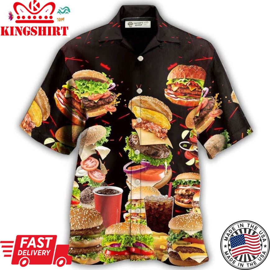 Food Hamburger Fast Food Lover Hawaiian Shirt