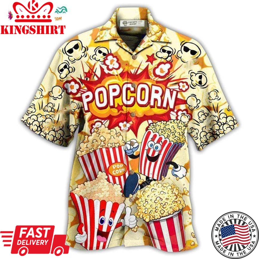 Food Popcorn Is Always The Answer Bang Hawaiian Shirt