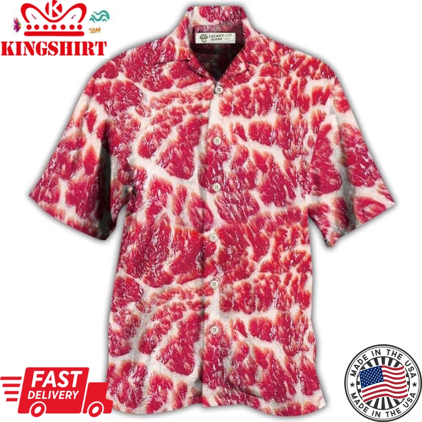 Food Raw Meat Style Funny Hawaiian Shirt