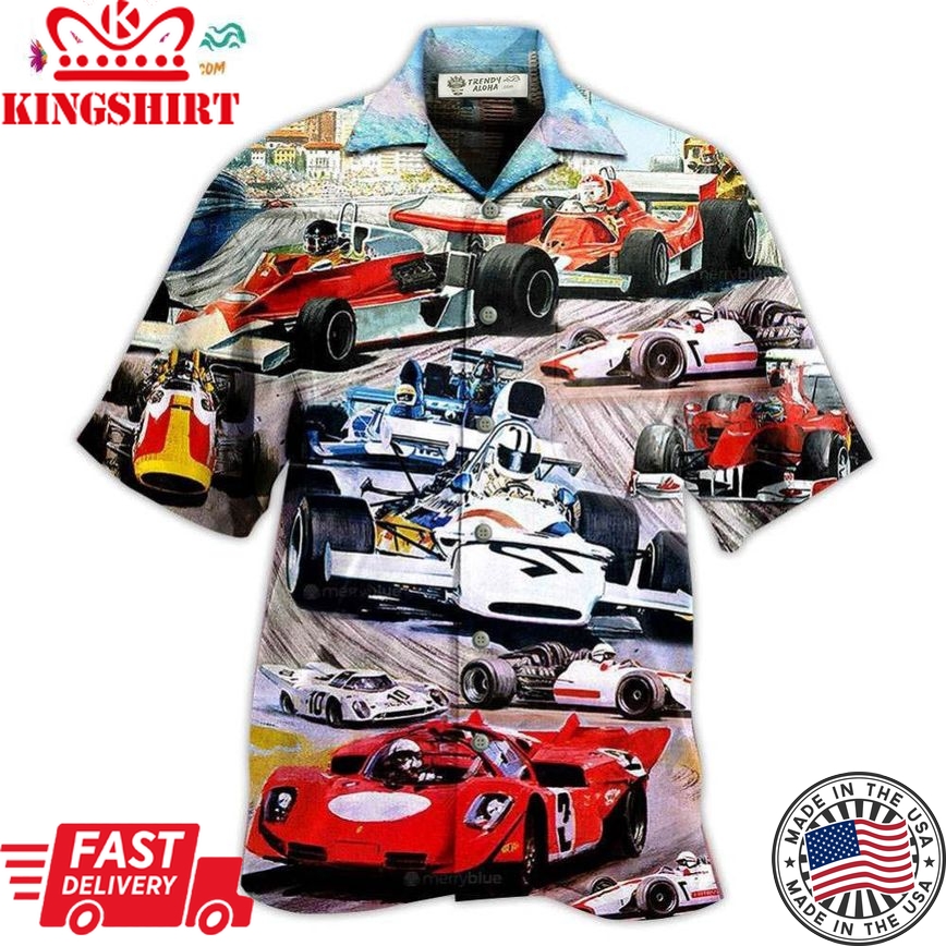 Formula One Car Racing Fast Cool Style Hawaiian Shirt