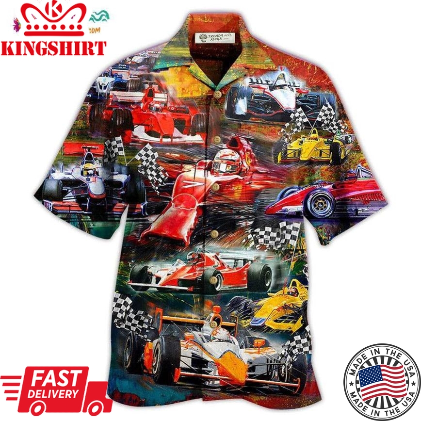 Formula One Car Racing Life Is Better At The Race Hawaiian Shirt