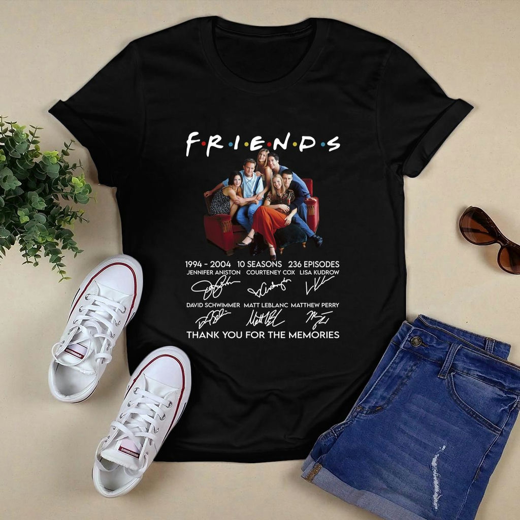 Friends Tv Show 1994 2004 Thank You For The Memories Signature Shirt