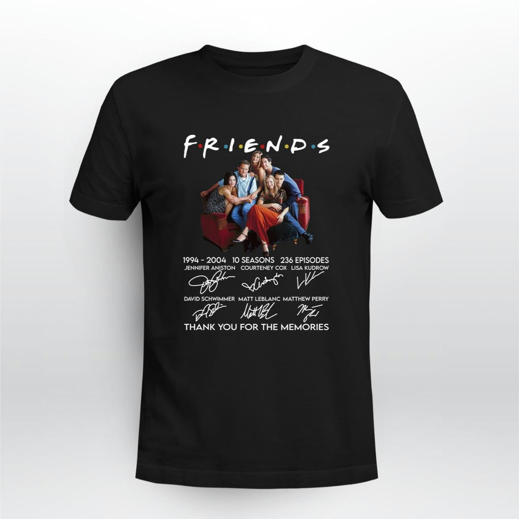 Friends Tv Show 1994 2004 Thank You For The Memories Signature Shirt