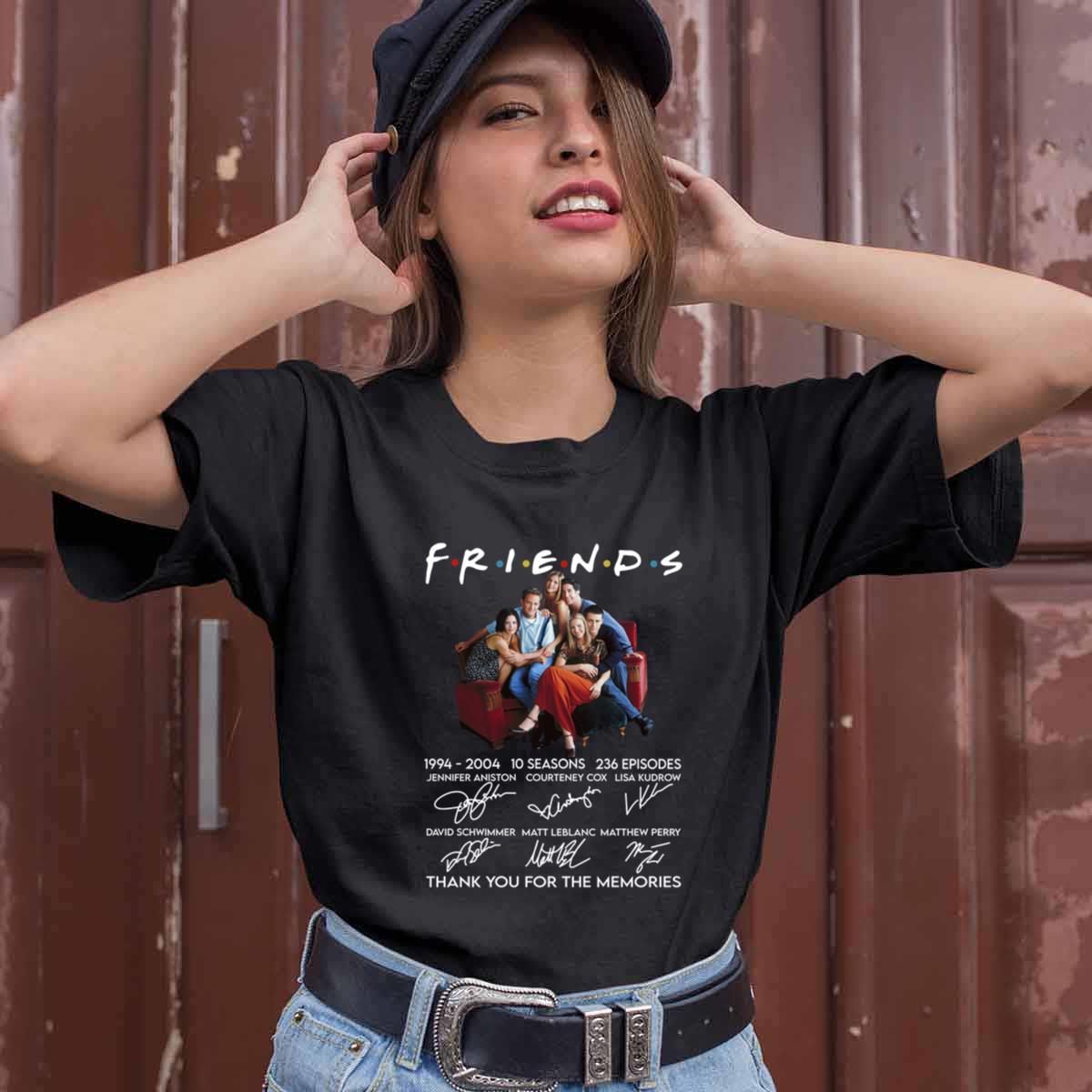 Friends Tv Show 1994 2004 Thank You For The Memories Signature Shirt