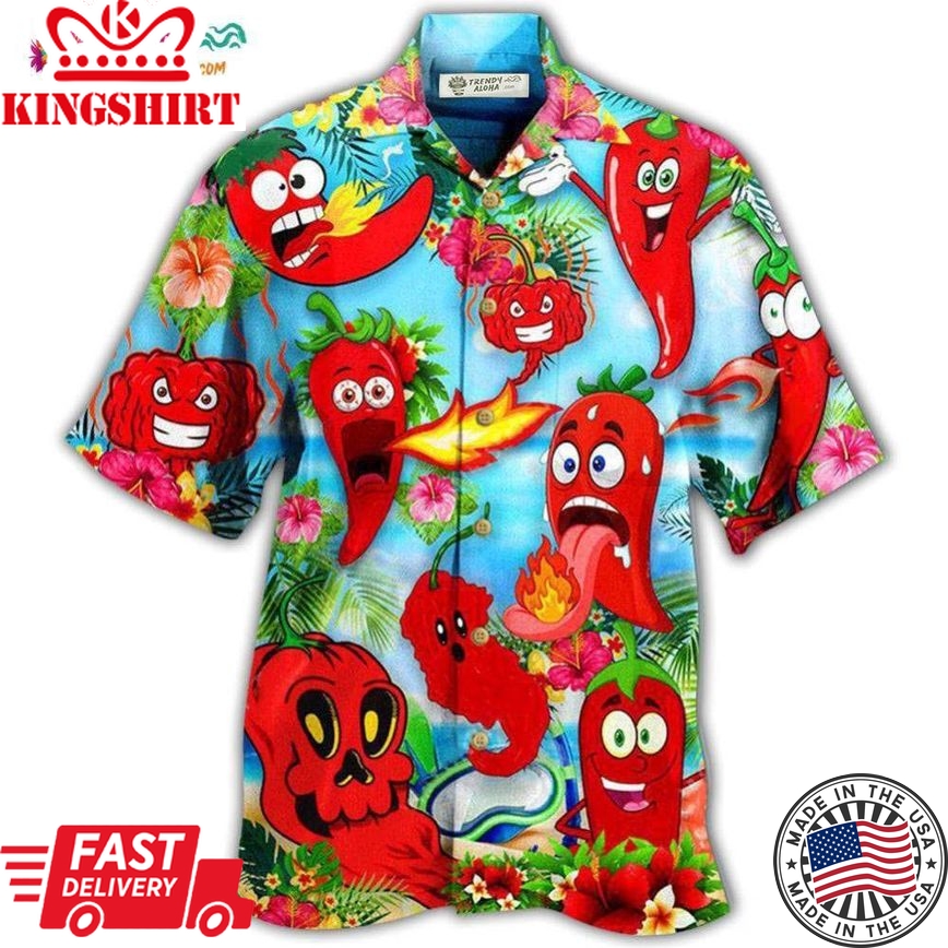 Fruit Chili Funny Chili Peppers Hawaiian Shirt