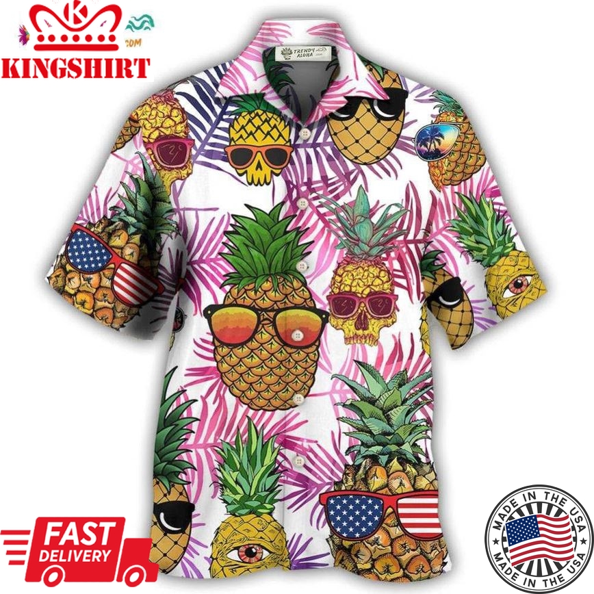 Fruit Hawaii Tropical Pineapple Cool Style Hawaiian Shirt