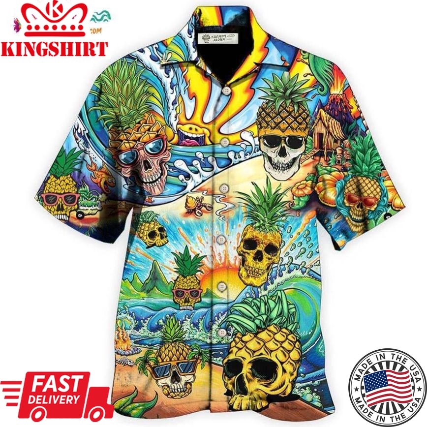 Fruit Pineapple Love Summer Hawaiian Shirt