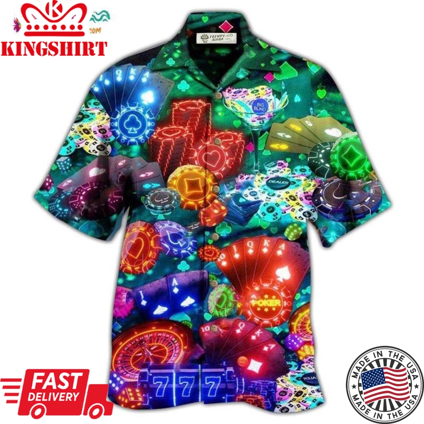 Gambling Poker Is War Not A Game Hawaiian Shirt