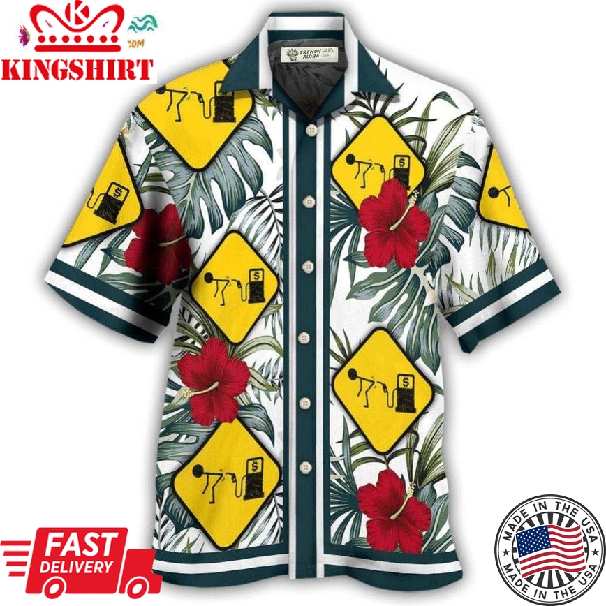 Gas Pump Get Screwed Funny Tropical Hawaiian Shirt