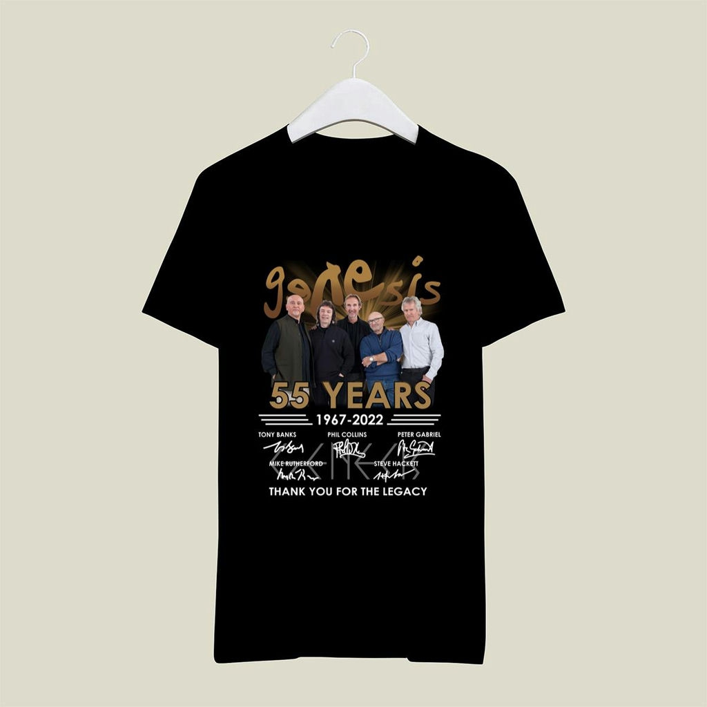 Genesis 55 Years 1967 2022 Signatures T Shirt