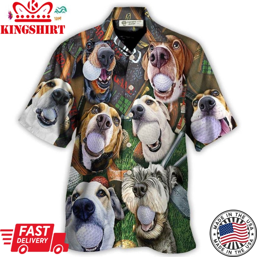 Golf Beach Sports Dog Beach Golf Hawaiian Shirt