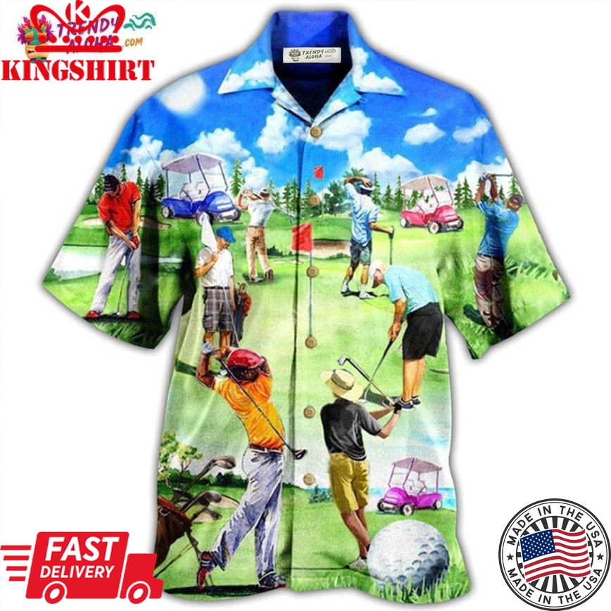 Golf Eat Sleep Golf Repeat Hawaiian Shirt