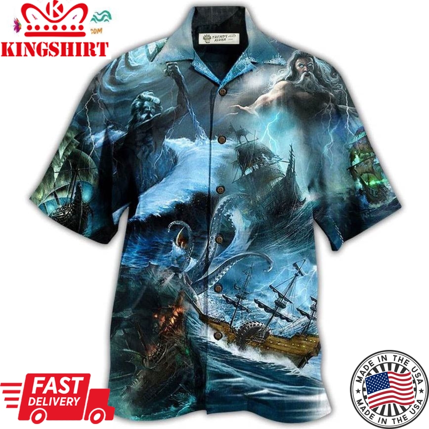 Greek Mythology Amazing Poisedon Hawaiian Shirt