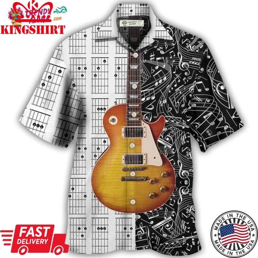 Guitar Bass Guitar Musician Hawaiian Shirt