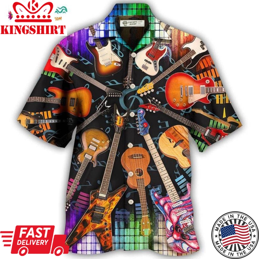 Guitar Love Music Style Hawaiian Shirt