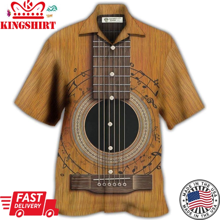 Guitar Old Retro Music Lover Hawaiian Shirt