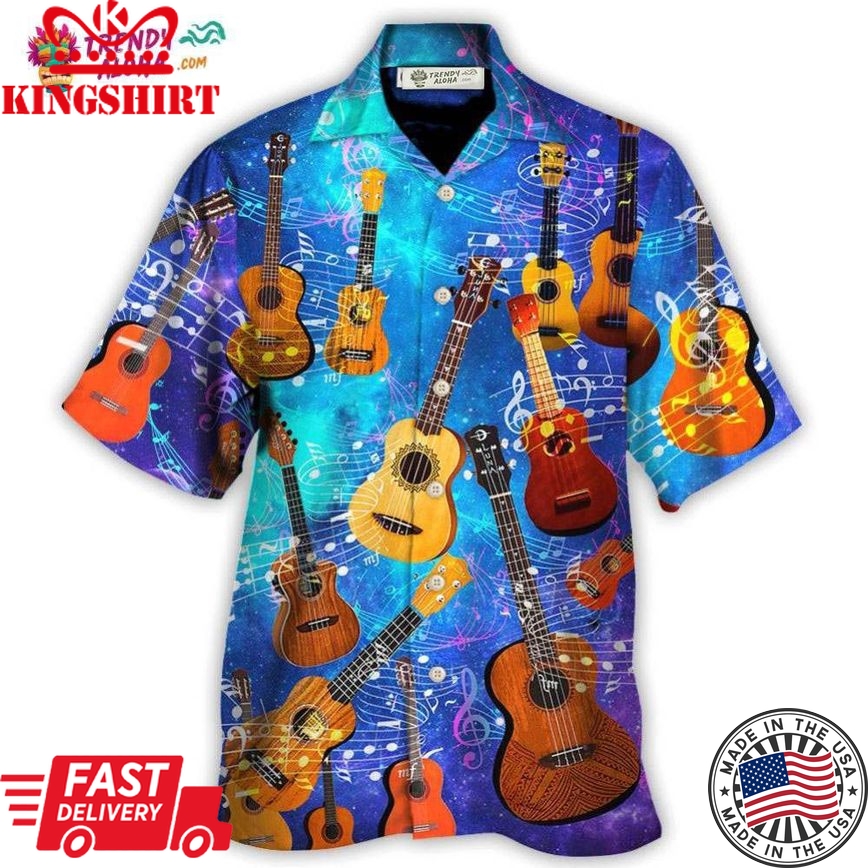 Guitar Ukulele Love Forever Style Hawaiian Shirt