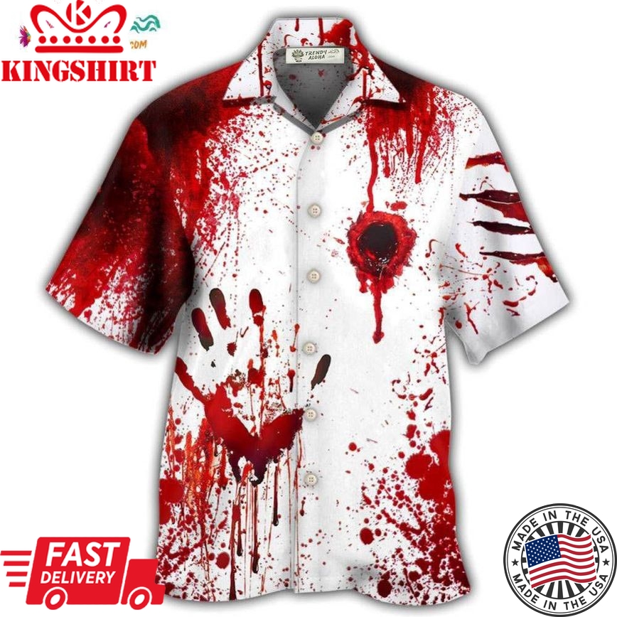 Halloween Blood They'Ll Never Find You Hawaiian Shirt