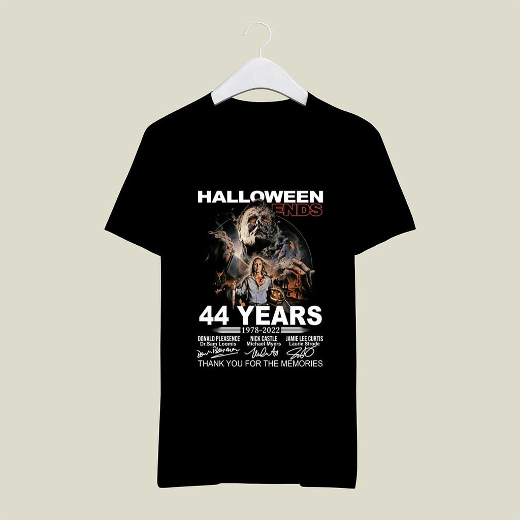 Halloween Ends 44 Years 1978 2022 Thank You For The Memories Signatures Shirt