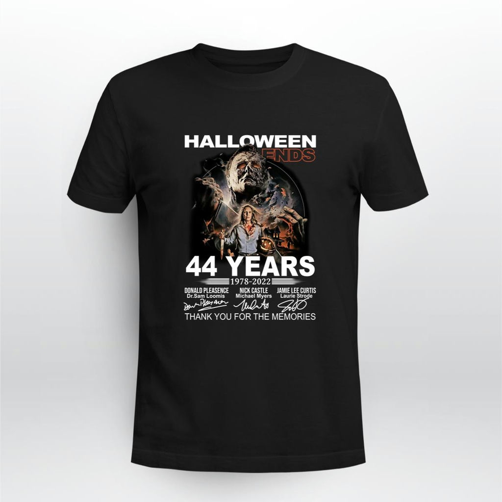 Halloween Ends 44 Years 1978 2022 Thank You For The Memories Signatures Shirt