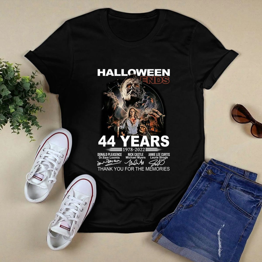 Halloween Ends 44 Years 1978 2022 Thank You For The Memories Signatures Shirt