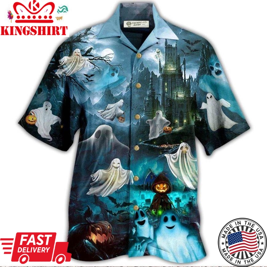 Halloween Night Say Boo And Scary On Hawaiian Shirt