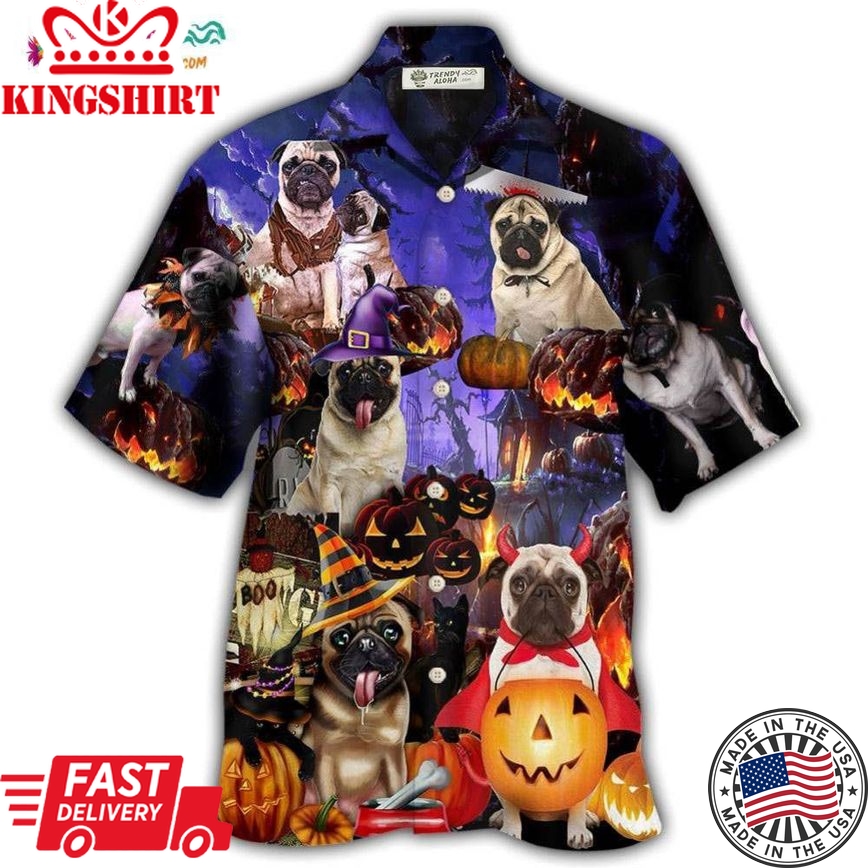 Halloween - Pug Never Mind The Witch Hawaiian Shirt