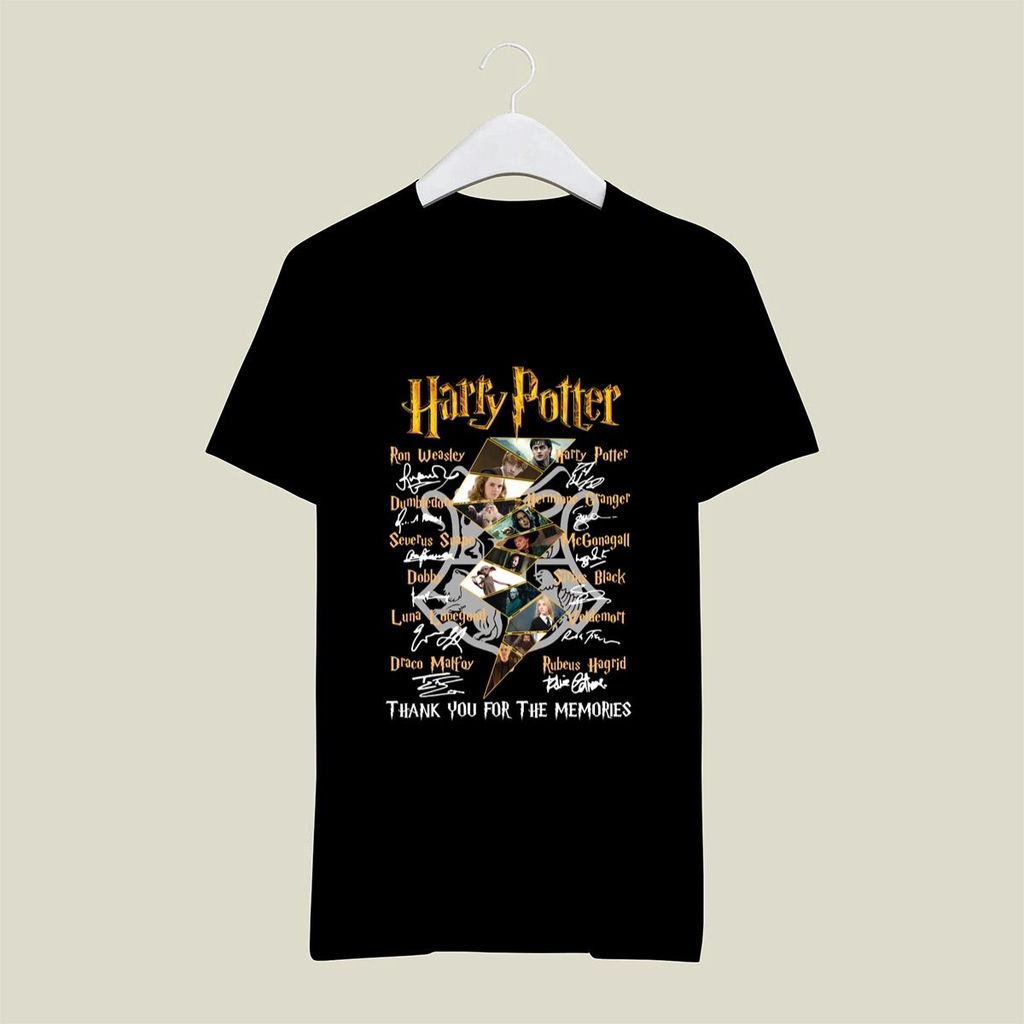 Harry Potter Character Thank You For The Memories Signatures Shirt