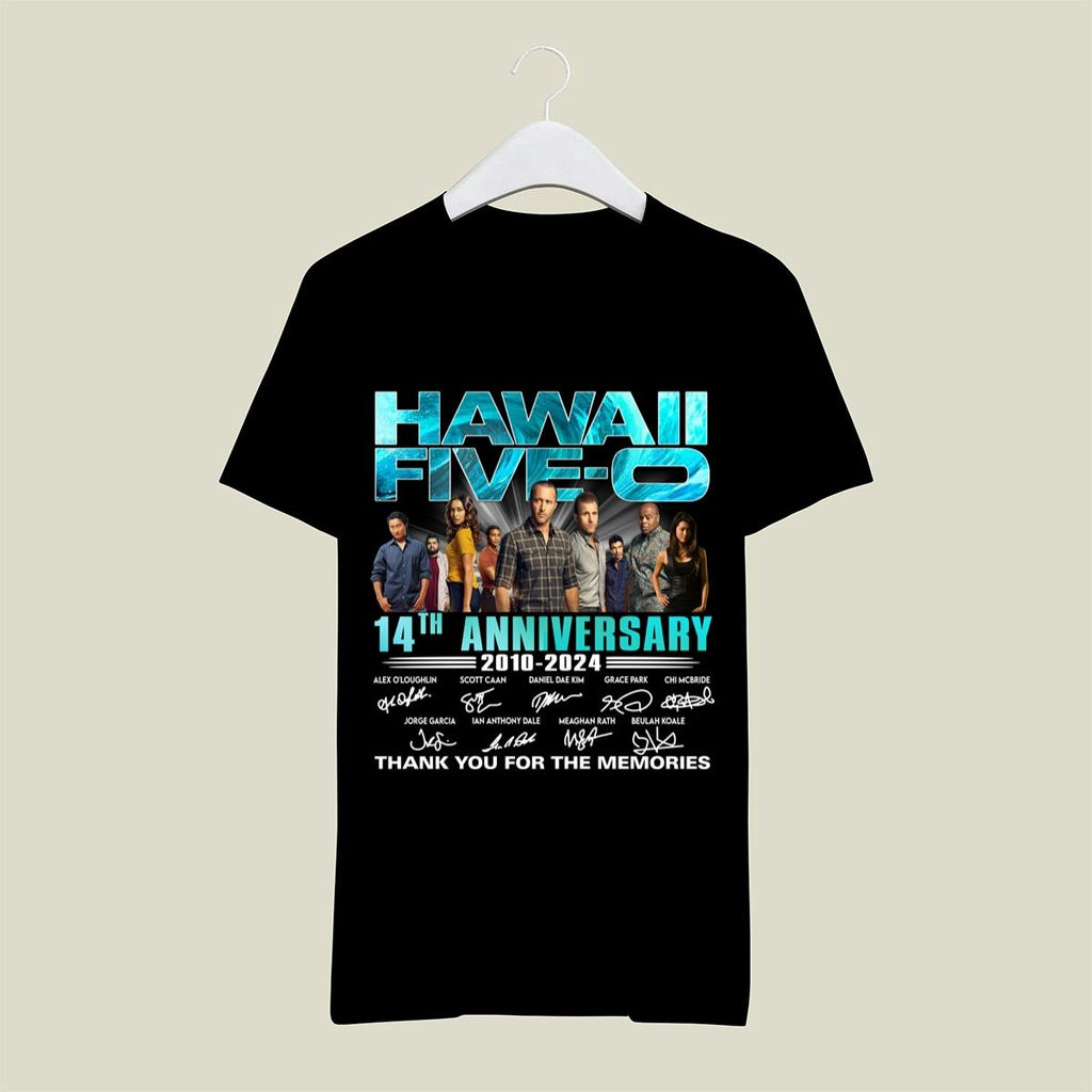 Hawaii Five 0 14th Anniversary 2010 2024 Signatures Shirt