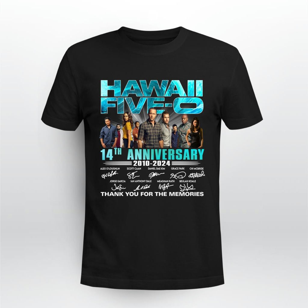 Hawaii Five 0 14th Anniversary 2010 2024 Signatures Shirt