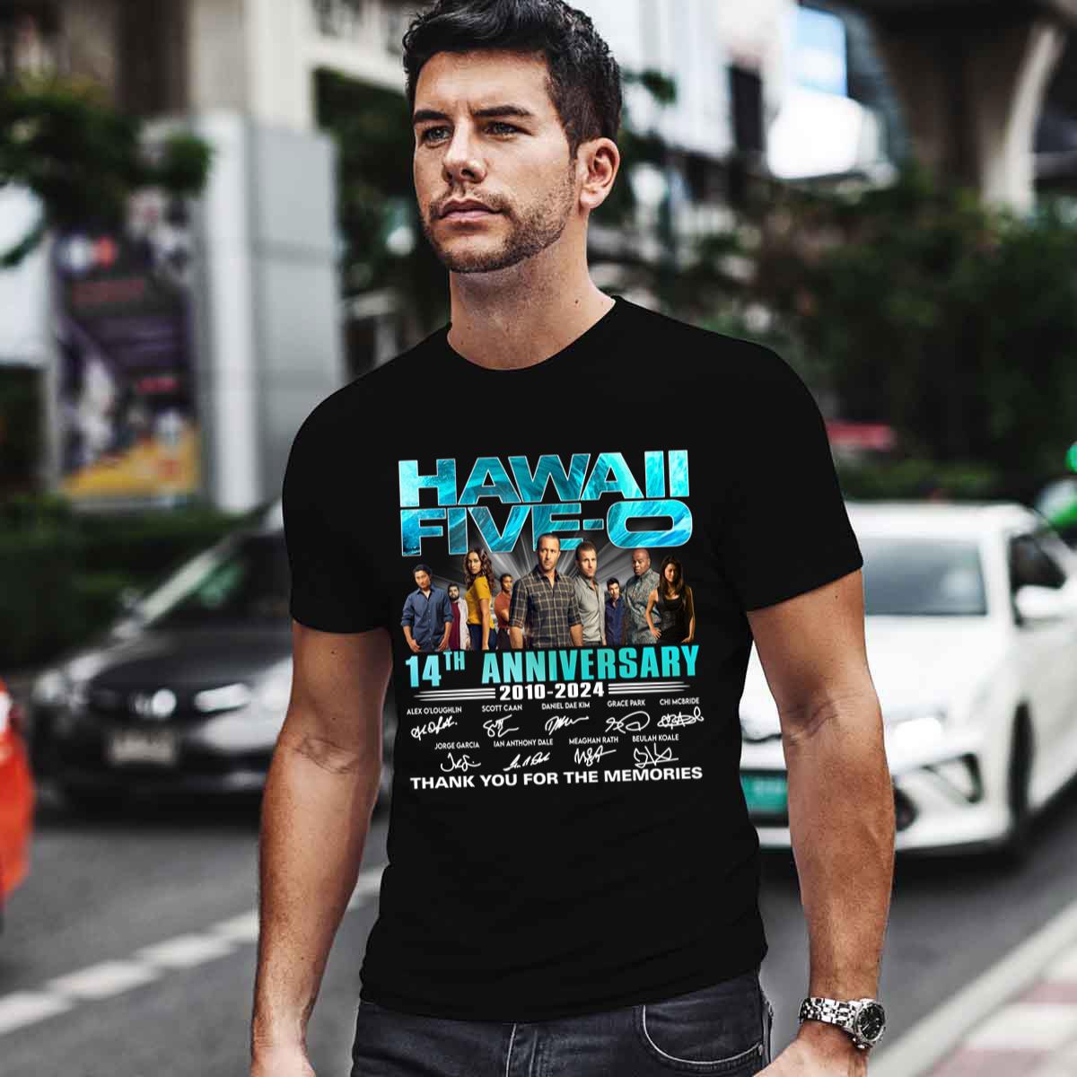 Hawaii Five 0 14th Anniversary 2010 2024 Signatures Shirt