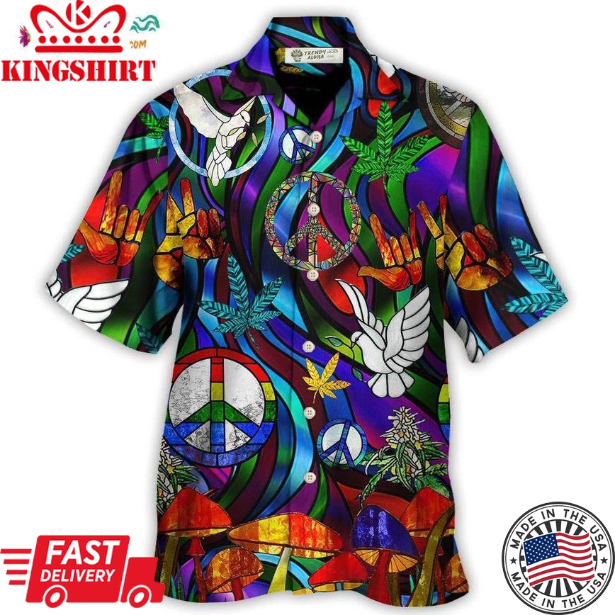 Hippie Is Peace Love Bird Life Style Hawaiian Shirt