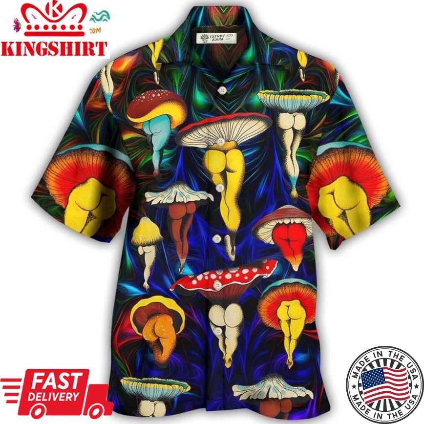 Hippie Mushroom Funny Style Love Life Hawaiian Shirt