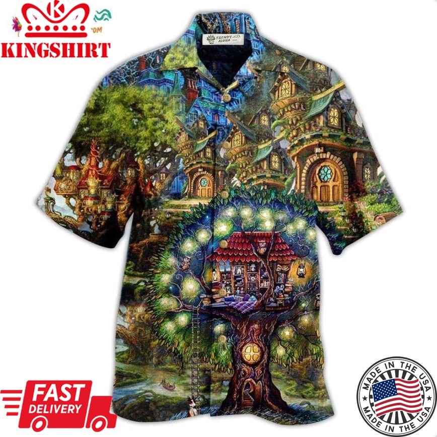 Hippie My Mysterious Dream Treehouse Hawaiian Shirt