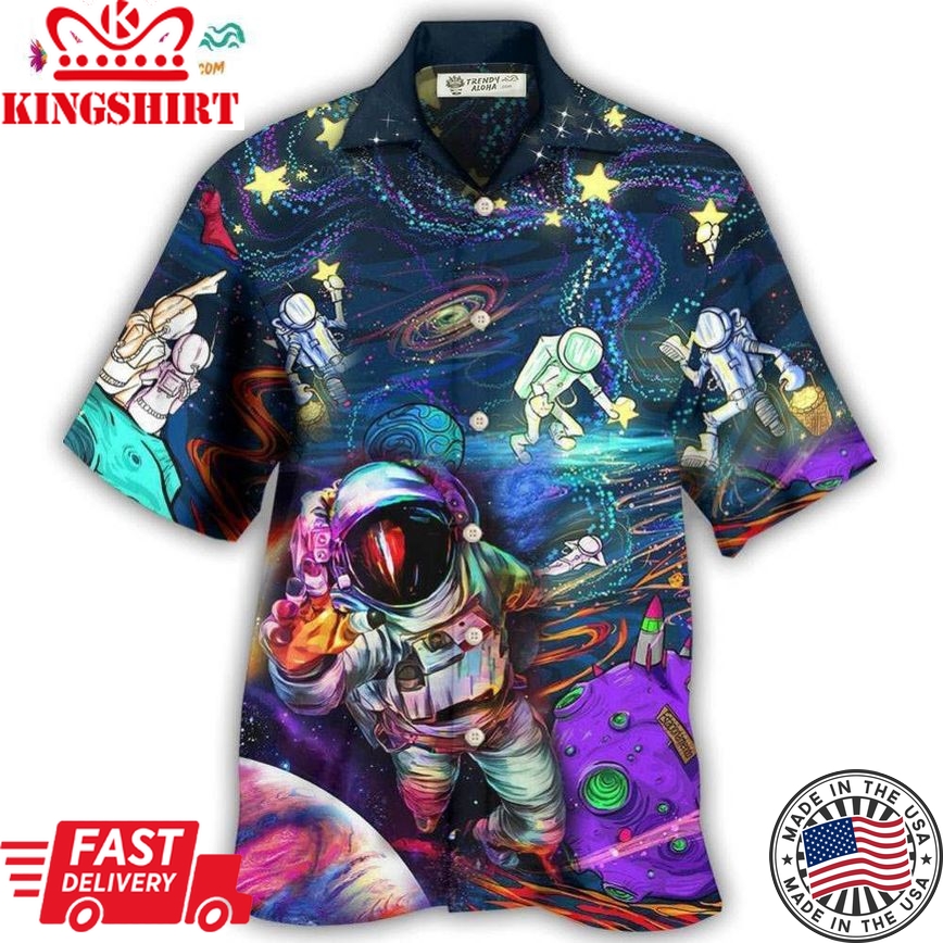 Hippie Peace Life In To The Galaxy Sky Hawaiian Shirt