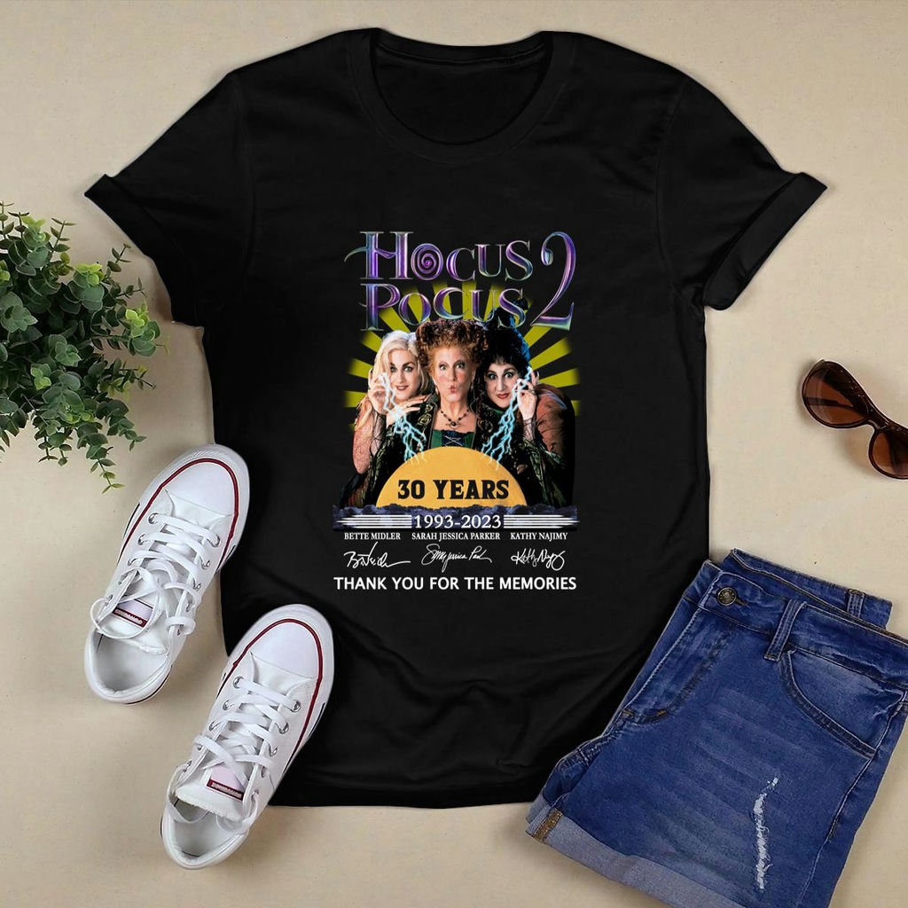 Hocus Pocus 2 30 Years 1993 2023 Thank You For The Memories Signatures Shirt