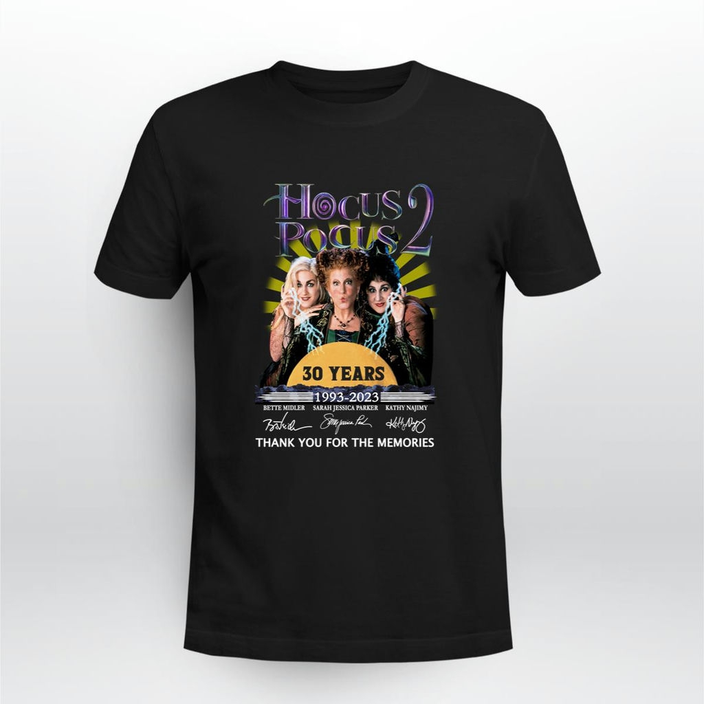 Hocus Pocus 2 30 Years 1993 2023 Thank You For The Memories Signatures Shirt