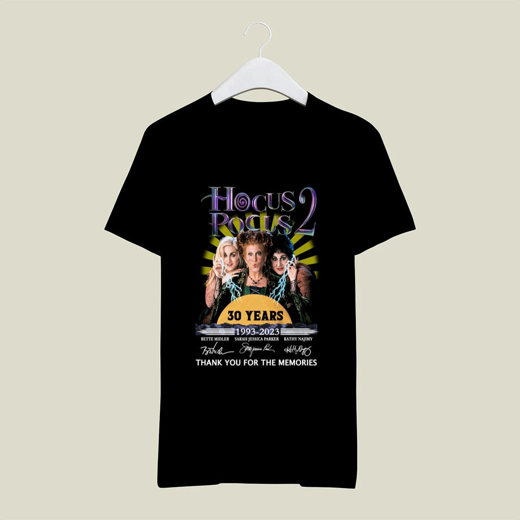 Hocus Pocus 2 30 Years 1993 2023 Thank You For The Memories Signatures Shirt