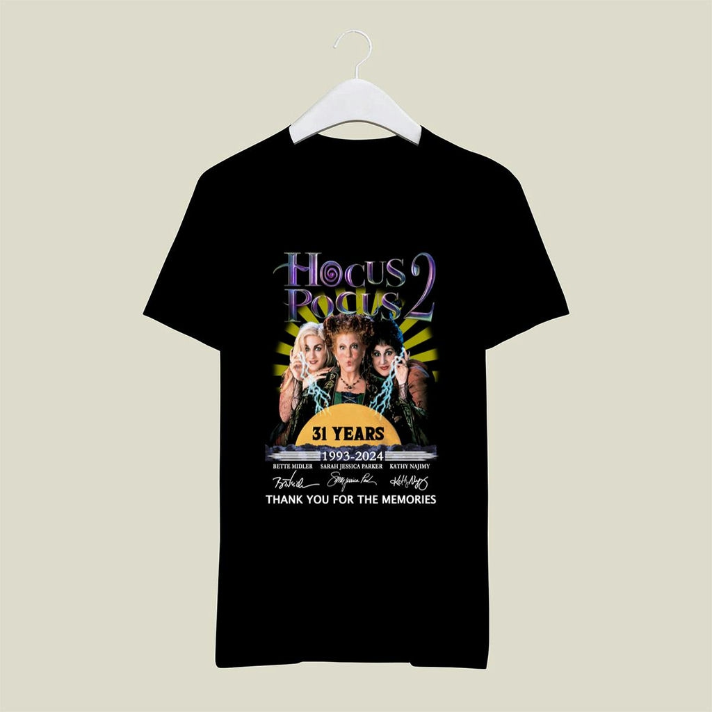 Hocus Pocus 2 31 Years 1993 2024 Thank You For The Memories Signatures Shirt