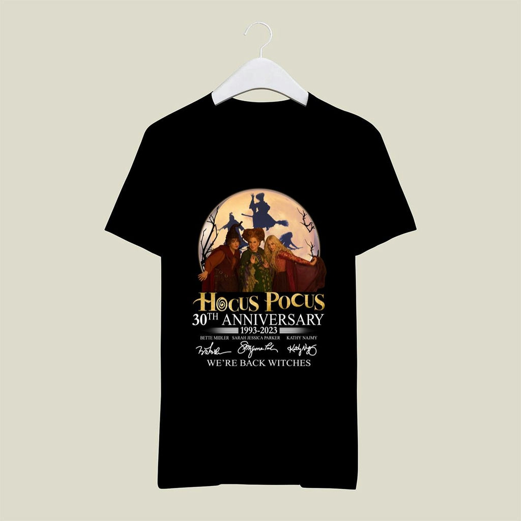 Hocus Pocus 30th Anniversary 1993 2023 Were Back Witches Signatures Shirt