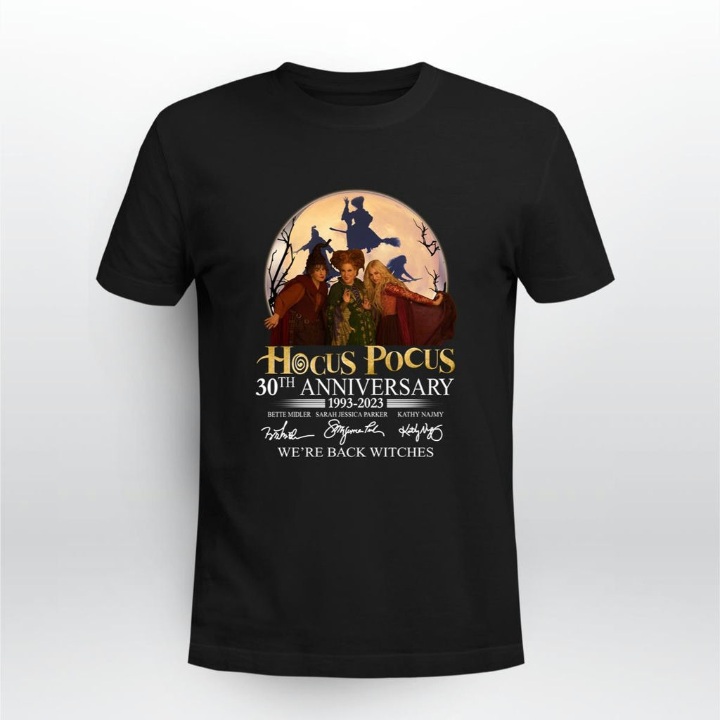 Hocus Pocus 30th Anniversary 1993 2023 Were Back Witches Signatures Shirt