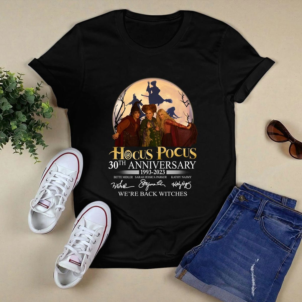 Hocus Pocus 30th Anniversary 1993 2023 Were Back Witches Signatures Shirt