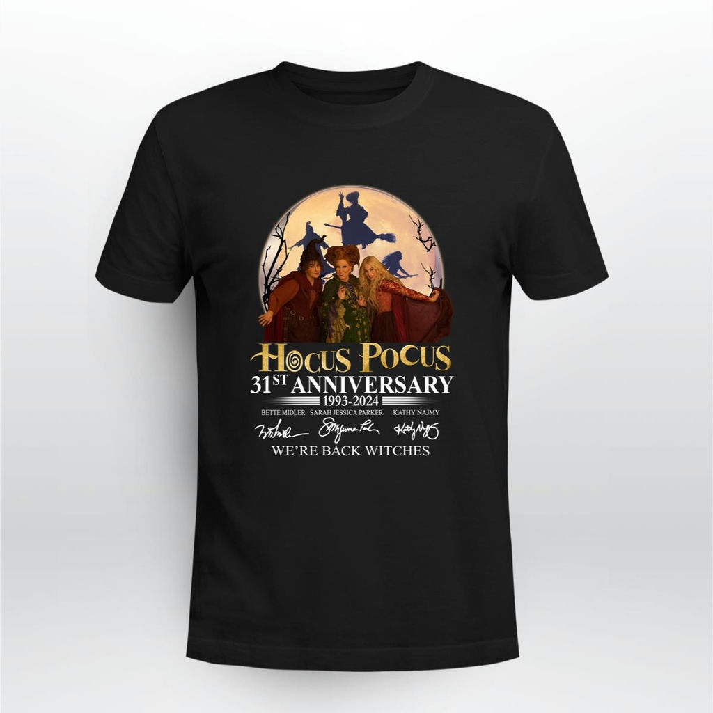 Hocus Pocus 31st Anniversary 1993 2024 Were Back Witches Signatures Shirt