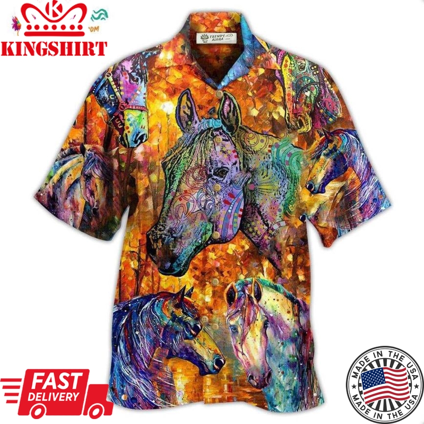 Horse Better With A Horse Color Painting Hawaiian Shirt