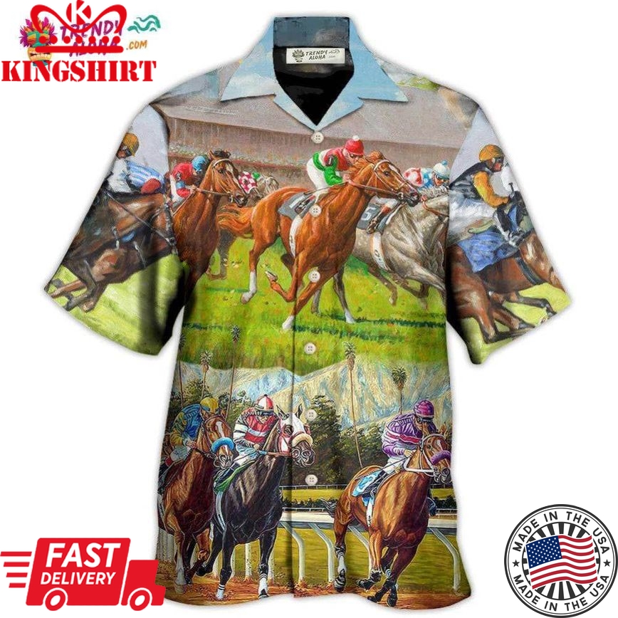 Horse Racing Don'T Look Back Hawaiian Shirt