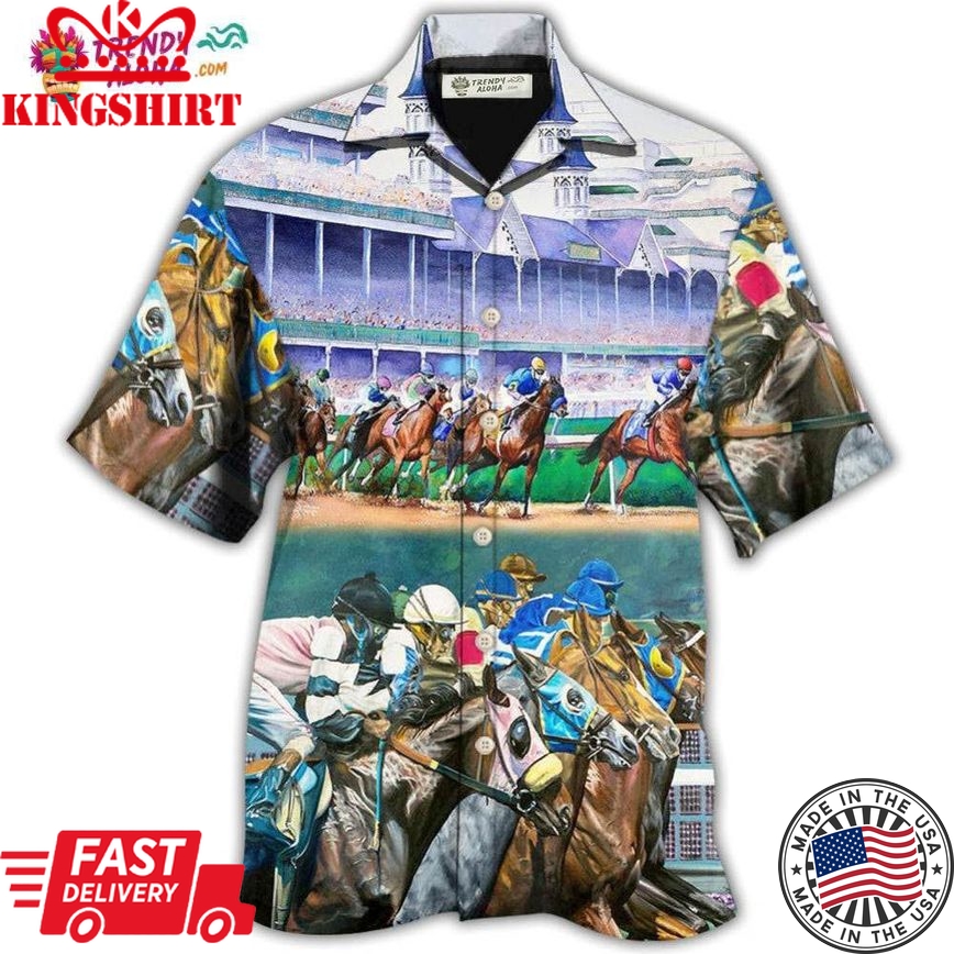 Horse Racing We Love Amazing Style Hawaiian Shirt