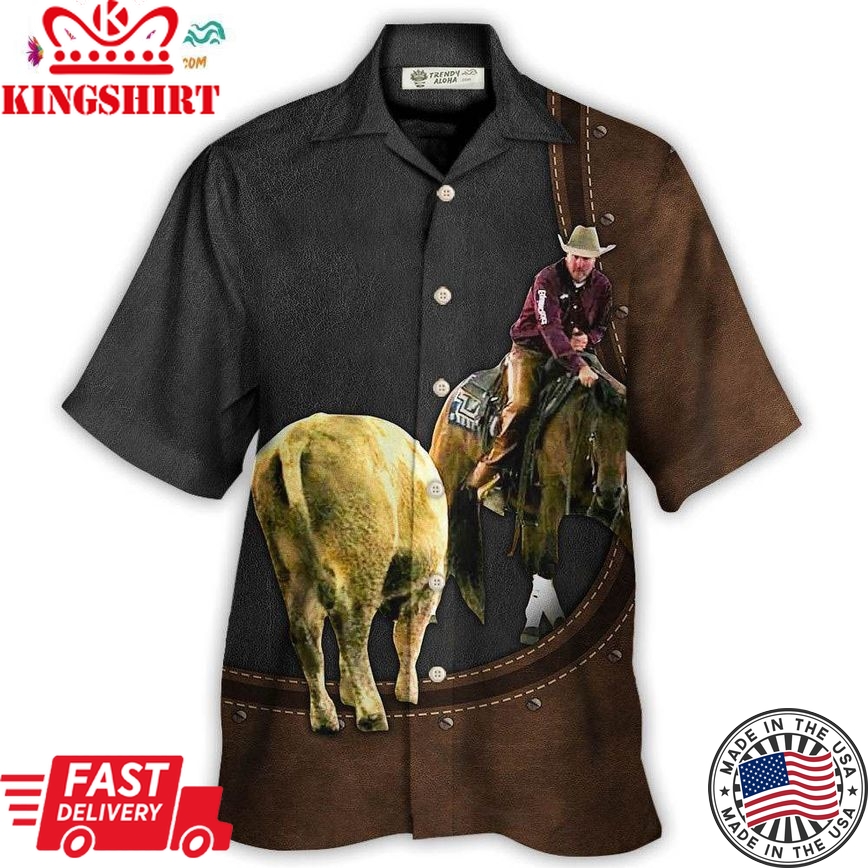 Horse Riding Horse Leather Style For Ken Hawaiian Shirt